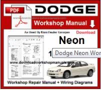 Dodge Neon Service Repair Workshop Manual Download